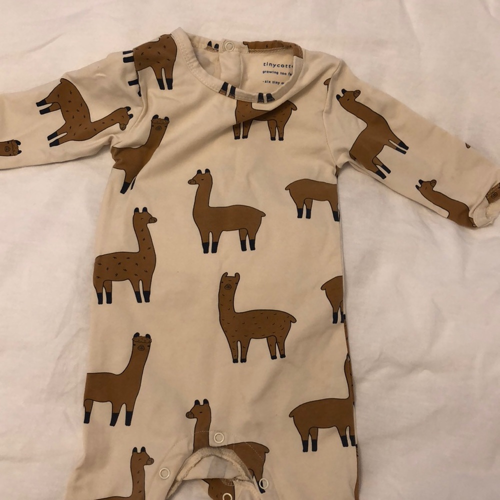 Tinycottons Llama Onesie 6-12mo